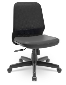 CADEIRA FLUIDY PLAXMETAL PRETO BASE DIRETOR RELAX